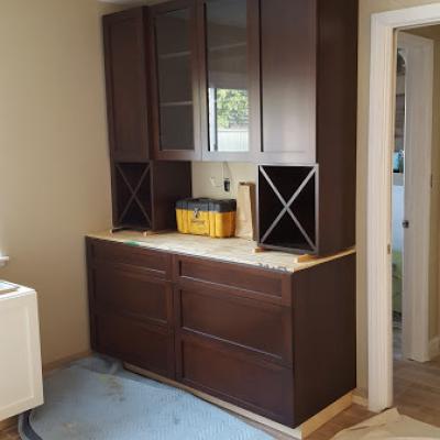 custom wet bar, custom cabinet